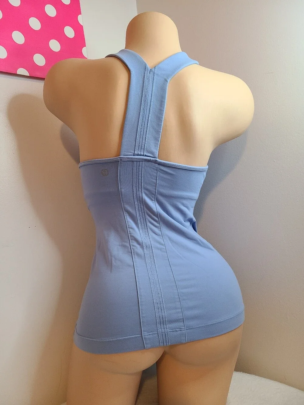 Lululemon Scoop Neck Racerback Tank Top Size 4 Pigment Blue